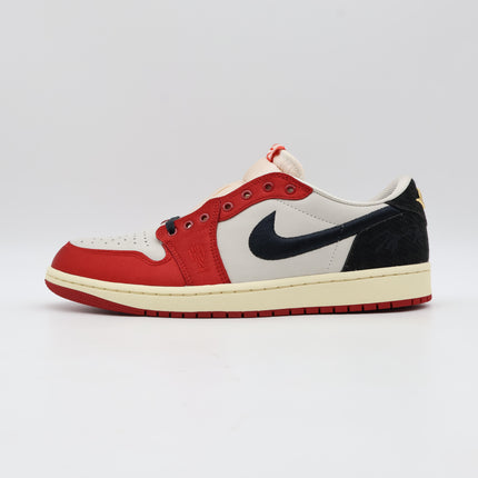 FN0432-100 Trophy Room Nike Air Jordan 1 Low OG Sail and Varsity Red (Men's)