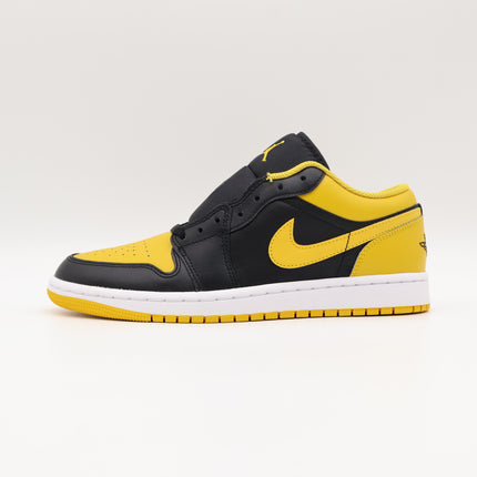 553558-072 Nike Air Jordan 1 Low Yellow Ochre Black White Gold Mandarin (Men's)