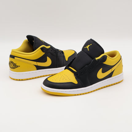 553558-072 Nike Air Jordan 1 Low Yellow Ochre Black White Gold Mandarin (Men's)