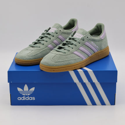 JS2857 adidas Originals Handball Spezial Silver Green Silver Dawn Gum (Women's)