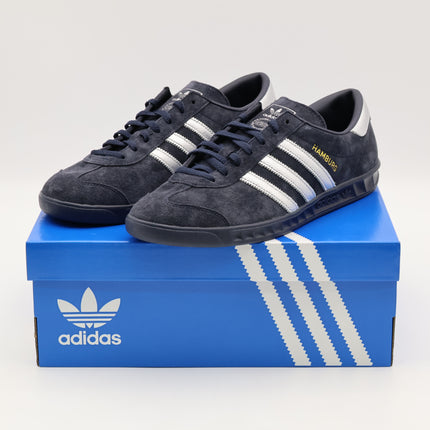 JP7665 adidas Originals Hamburg Legend Ink Silver Metallic Gold Metallic (Men's)