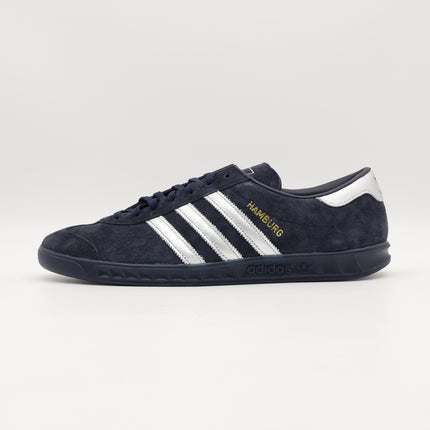 JP7665 adidas Originals Hamburg Legend Ink Silver Metallic Gold Metallic (Men's)