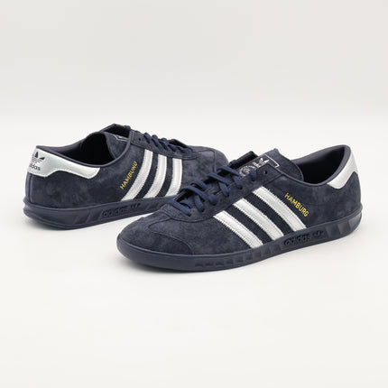 JP7665 adidas Originals Hamburg Legend Ink Silver Metallic Gold Metallic (Men's)