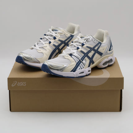 1202A278-108 Asics Gel-Nimbus 9 White Light Indigo (Women's)