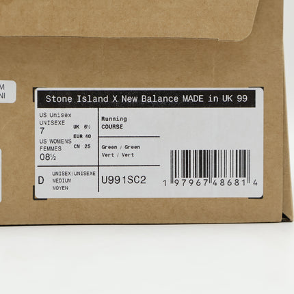 U991SC2 Stone Island New Balance 991V2 Ghost Military Green (Men's)