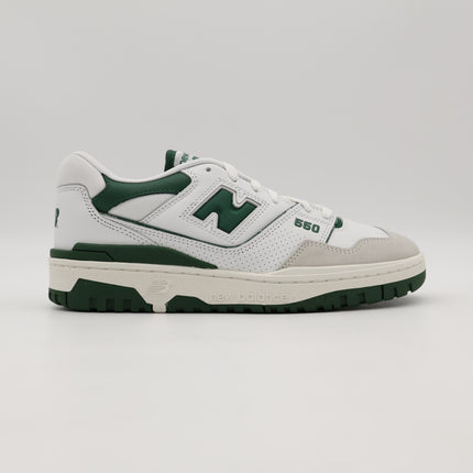 BB550WT1 New Balance 550 White Green Sail Cream Ivy British Ivory Grey (Men's)