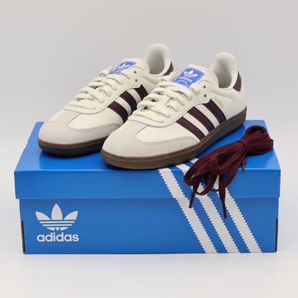 JR2659 adidas Originals Samba OG Off White Maroon Gum (Men's)