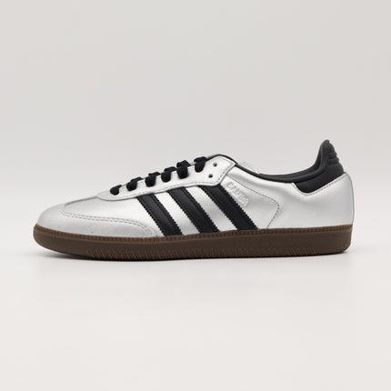 JI4218 adidas Originals Samba OG Silver Metallic Core Black Gum (Women's)