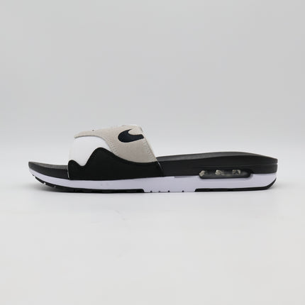 DH0295-102 Nike Air Max 1 Slide Light Neutral Grey and Black