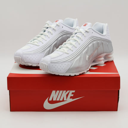 HQ1988-101 NIKE SHOX R4 White Metallic Silver (Men's)