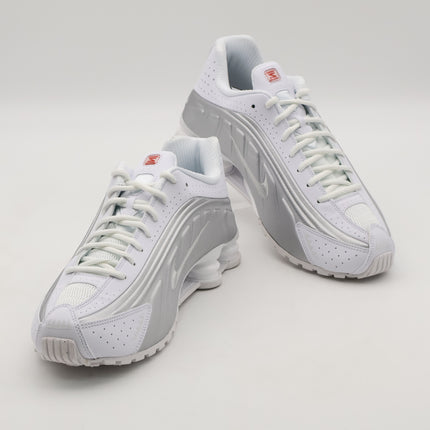 HQ1988-101 NIKE SHOX R4 White Metallic Silver (Men's)