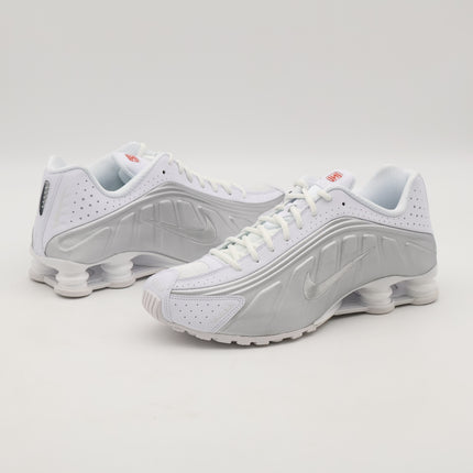 HQ1988-101 NIKE SHOX R4 White Metallic Silver (Men's)