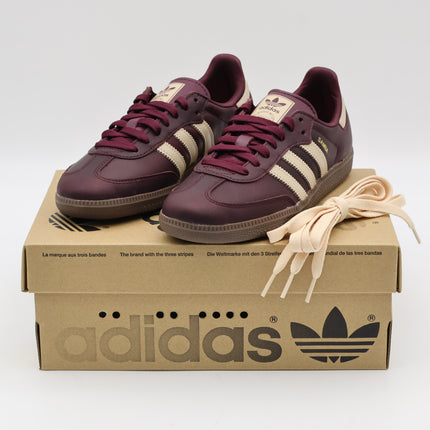 IF7004 adidas Originals Samba OG Maroon Crystal Sand Gold Metallic (Women's)