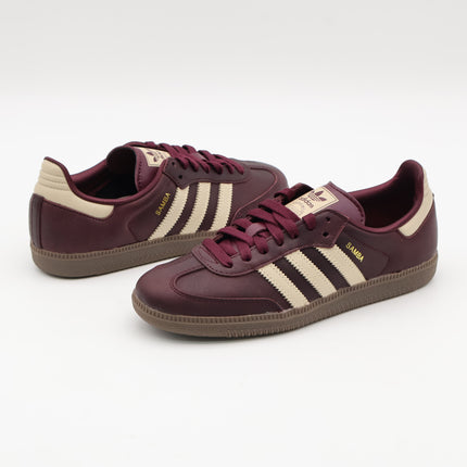 IF7004 adidas Originals Samba OG Maroon Crystal Sand Gold Metallic (Women's)