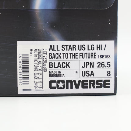 31312620 Back To The Future Converse All Star US LG Hi Black (Men's)