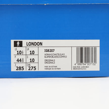 IG6207 adidas Originals London Wonder White Core White Gum (Men's)