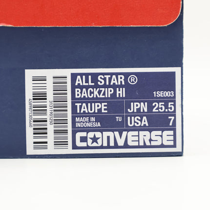 31311901 Converse All Star Backzip Hi Taupe (Men's)