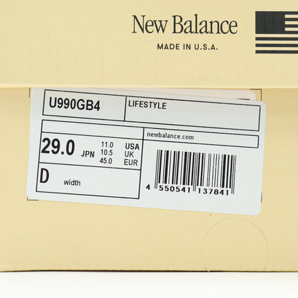 U990GB4 New Balance 990V4 Macadamia Nut (Men's)