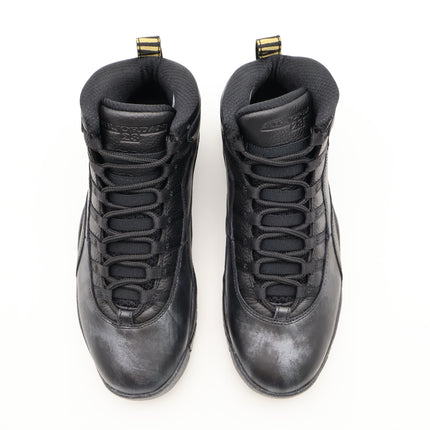 310805-012 Nike AIr Jordan 10 Retro NYC New York City Black Metallic Gold Grey