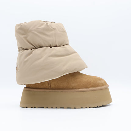 1158275-AHS UGG Women's Classic Mini Dipper Puffer Amphora Chestnut (Women's)