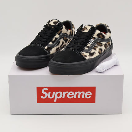 VN0A5FCBBM8 Supreme Vans Leopard Old Skool Black White (Men's)