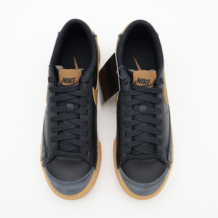 DJ0292-003 Nike Blazer Low Platform Black White Gum Yellow (Women's)