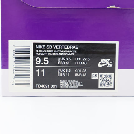 FD4691-001 Nike SB Vertebrae Black Anthracite Summit White (Men's)