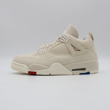 DQ4909-100 Nike WMNS Air Jordan 4 Sail Blank Canvas Cement Grey Fire Red