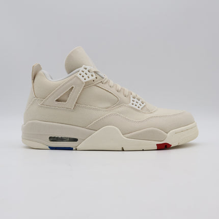 DQ4909-100 Nike WMNS Air Jordan 4 Sail Blank Canvas Cement Grey Fire Red