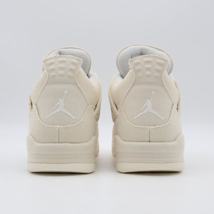 DQ4909-100 Nike WMNS Air Jordan 4 Sail Blank Canvas Cement Grey Fire Red