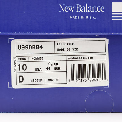 U990BB4 New Balance 990V4 Arctic Grey (Men's)