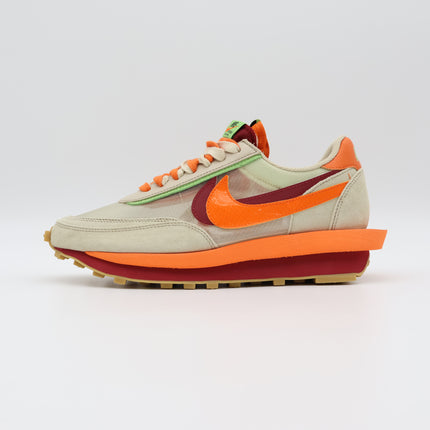 DH1347-100 CLOT Sacai Nike LD Waffle Orange Blaze Deep Red Green Bean (Men's)