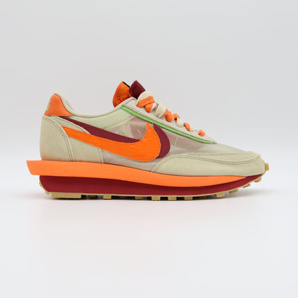 DH1347-100 CLOT Sacai Nike LD Waffle Orange Blaze Deep Red Green Bean (Men's)