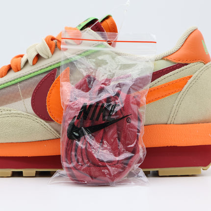 DH1347-100 CLOT Sacai Nike LD Waffle Orange Blaze Deep Red Green Bean (Men's)