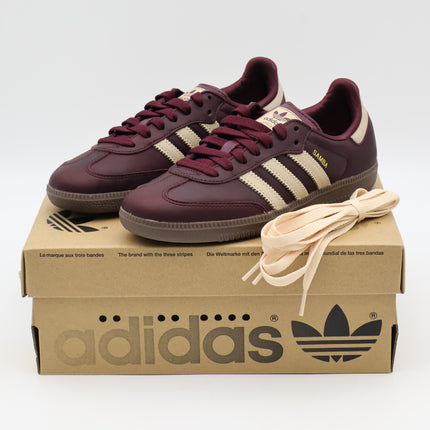 IF7004 adidas Originals Samba OG Maroon Crystal Sand Gold Metallic (Women's)