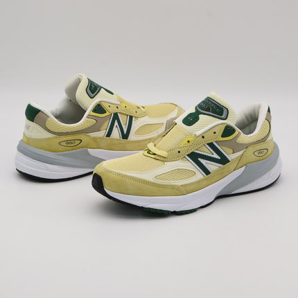 U990TE6 New Balance 990V6 Green Yellow Made in USA (Men's)