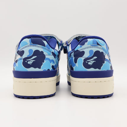 ID4772 BAPE adidas Forum 84 Low 30th Anniversary Blue Camo Cloud White (Men's)