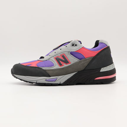 M991PLE Palace New Balance 991 Gray Purple Pink Griffin Ultra Violet (Men's)