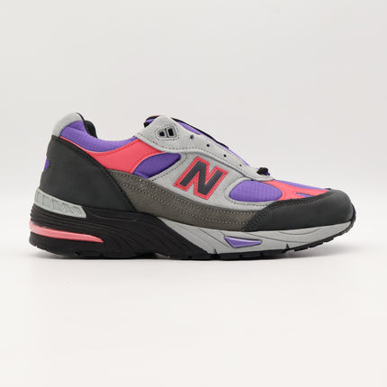 M991PLE Palace New Balance 991 Gray Purple Pink Griffin Ultra Violet (Men's)