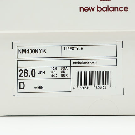 NM480NYK KITH New Balance Numeric 480 Madison Square Garden White Orange (Men's)