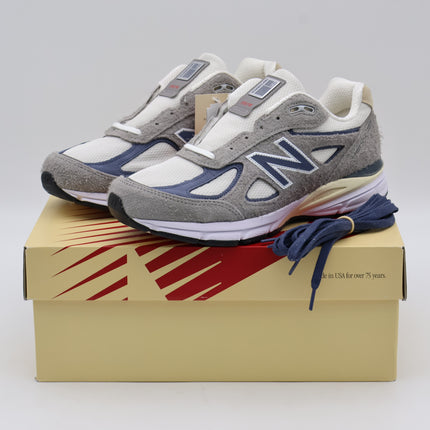 U990TA4 New Balance 990V4 Gray Slate Blue (Men's)